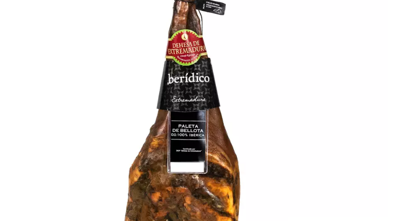 Paleta de Bellota 100% Ibérica Denominación de Origen Dehesa de Extremadura de Berídico cortada